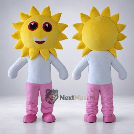 Sunflower Mascot Costume - Pink Pants Sunflower Mascot Costume - Pink Pants