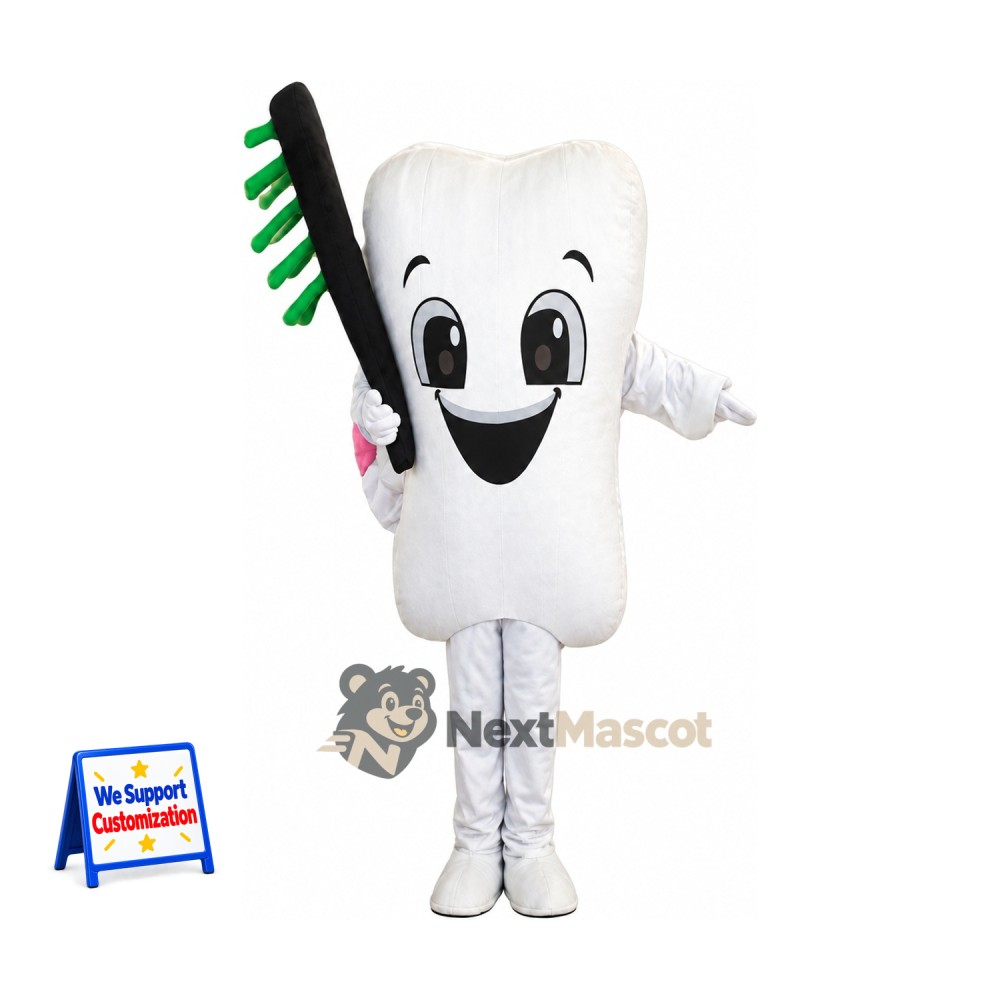 Tooth Mascot Costume - Toothbrush for Sports Days Tooth Mascot Costume - Toothbrush for Sports Days