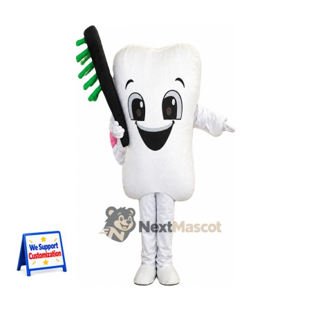 Tooth Mascot Costume - Toothbrush for Sports Days Tooth Mascot Costume - Toothbrush for Sports Days