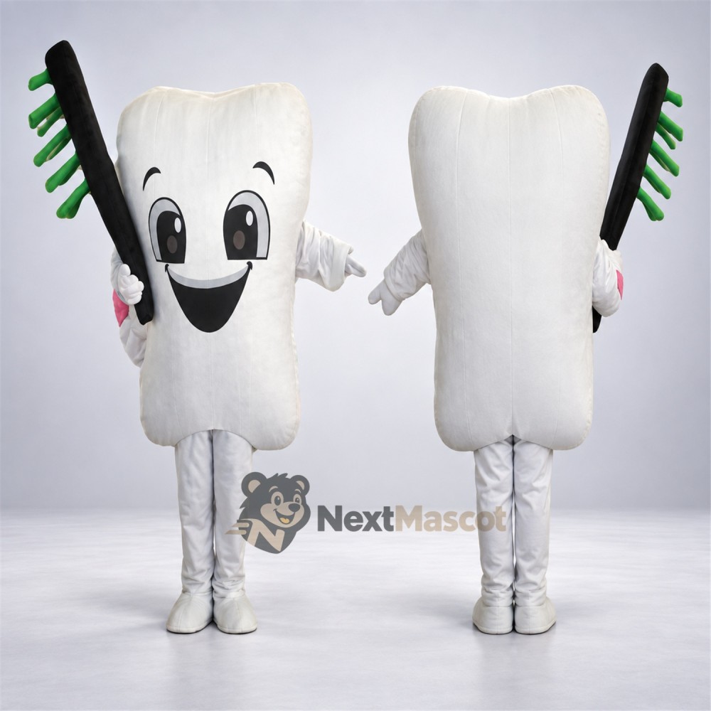 Tooth Mascot Costume - Toothbrush for Sports Days Tooth Mascot Costume - Toothbrush for Sports Days