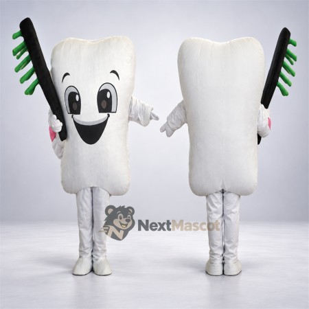 Tooth Mascot Costume - Toothbrush for Sports Days Tooth Mascot Costume - Toothbrush for Sports Days