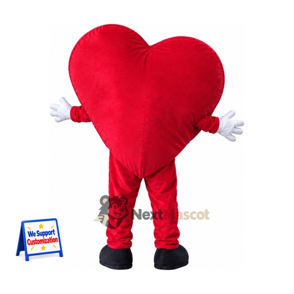 Heart Mascot Costume - Red for Community Events Heart Mascot Costume - Red for Community Events
