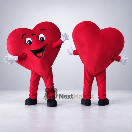 Heart Mascot Costume - Red for Community Events