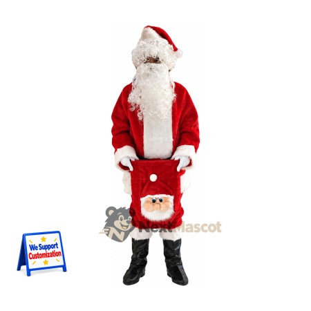 Santa Claus Mascot Costume - Gift Bags Santa Claus Mascot Costume - Gift Bags