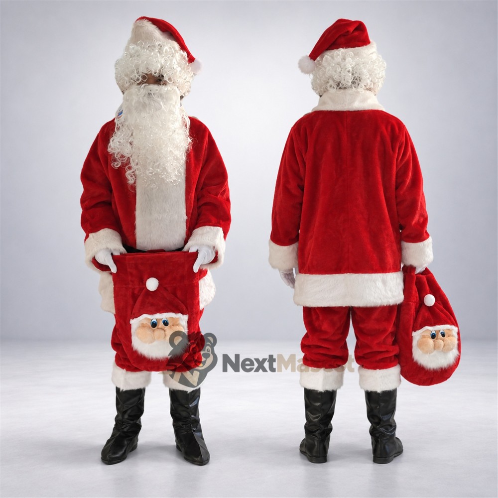 Santa Claus Mascot Costume - Gift Bags Santa Claus Mascot Costume - Gift Bags