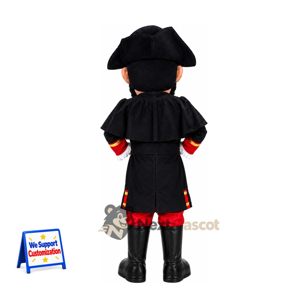 Pirate Captain Mascot Costume - Eyepatch and Black Coat Pirate Captain Mascot Costume - Eyepatch and Black Coat