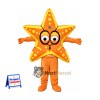 Starfish Mascot Costume - Orange, Glasses for Ocean Events