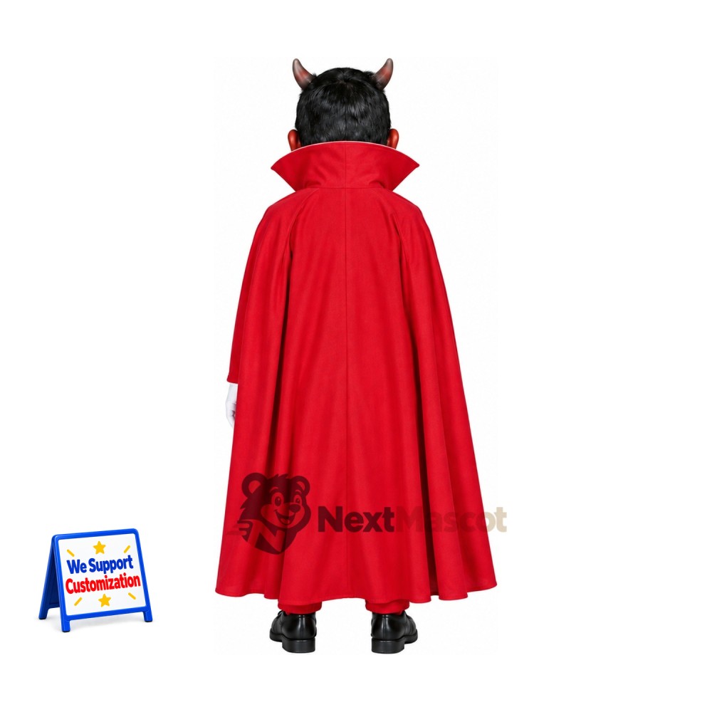 Devil Mascot Costume - Red, Cape for Parades Devil Mascot Costume - Red, Cape for Parades