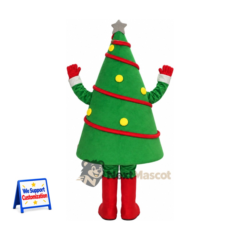 Christmas Tree Mascot Costume for Christmas Parties Christmas Tree Mascot Costume for Christmas Parties