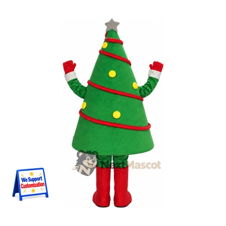 Christmas Tree Mascot Costume for Christmas Parties Christmas Tree Mascot Costume for Christmas Parties