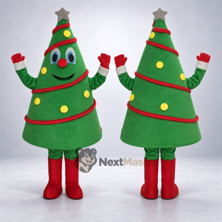 Christmas Tree Mascot Costume for Christmas Parties Christmas Tree Mascot Costume for Christmas Parties