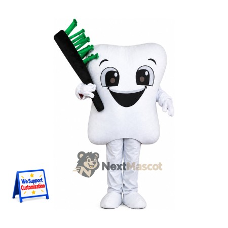 Tooth Mascot Costume - Toothbrush for Pep Rallies Tooth Mascot Costume - Toothbrush for Pep Rallies