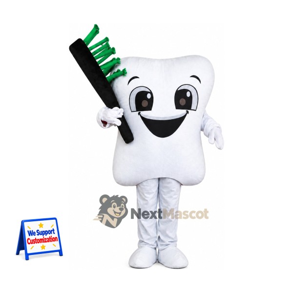 Tooth Mascot Costume - Toothbrush for Pep Rallies