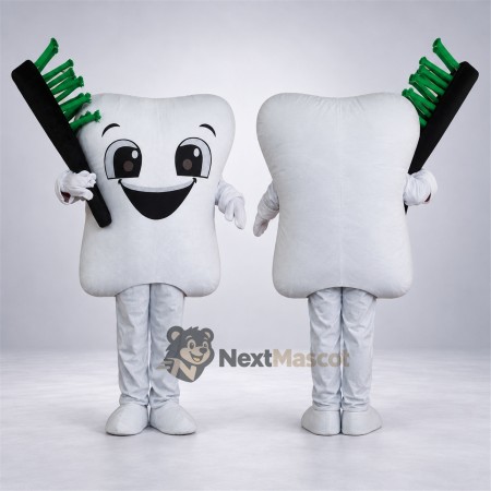 Tooth Mascot Costume - Toothbrush for Pep Rallies Tooth Mascot Costume - Toothbrush for Pep Rallies