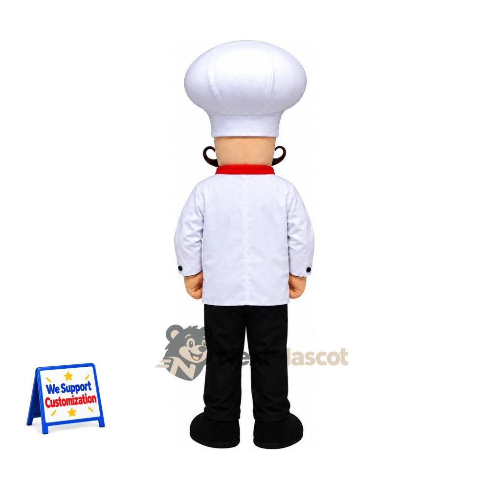 Chef Mascot Costume - Mustache for School Events Chef Mascot Costume - Mustache for School Events