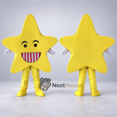 Star Mascot Costume - Yellow for Festivals Star Mascot Costume - Yellow for Festivals