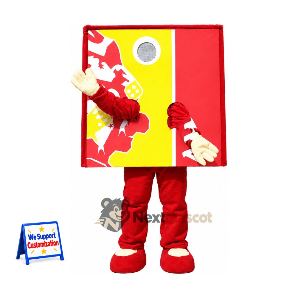 Gift Box Mascot Costume - Red