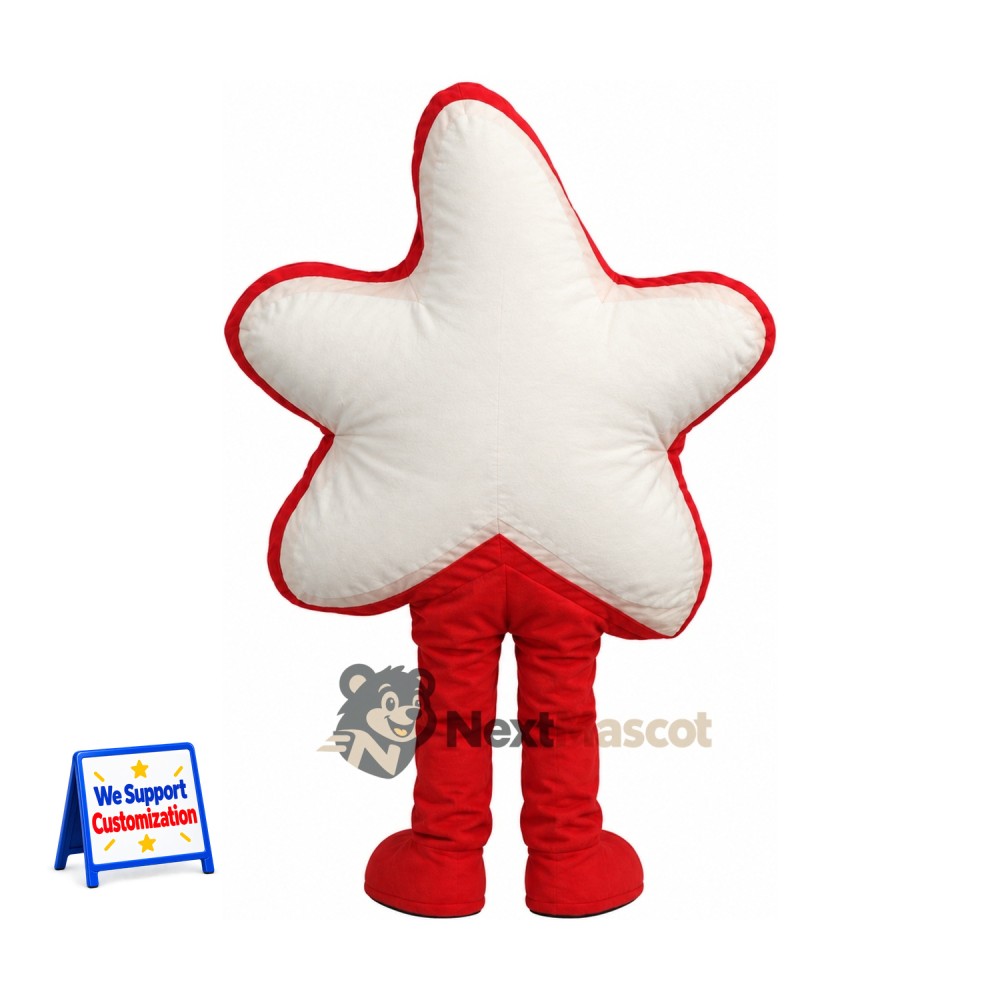 Star Mascot Costume - White Star Mascot Costume - White