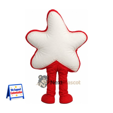 Star Mascot Costume - White Star Mascot Costume - White