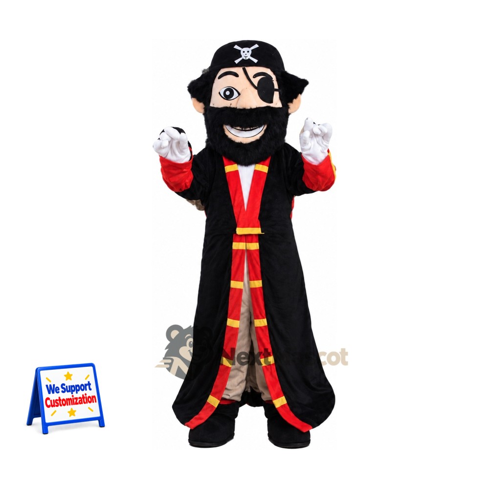 Pirate Captain Mascot Costume for Carnivals Pirate Captain Mascot Costume for Carnivals