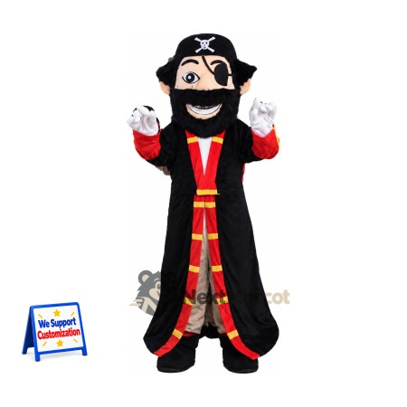 Pirate Captain Mascot Costume for Carnivals Pirate Captain Mascot Costume for Carnivals