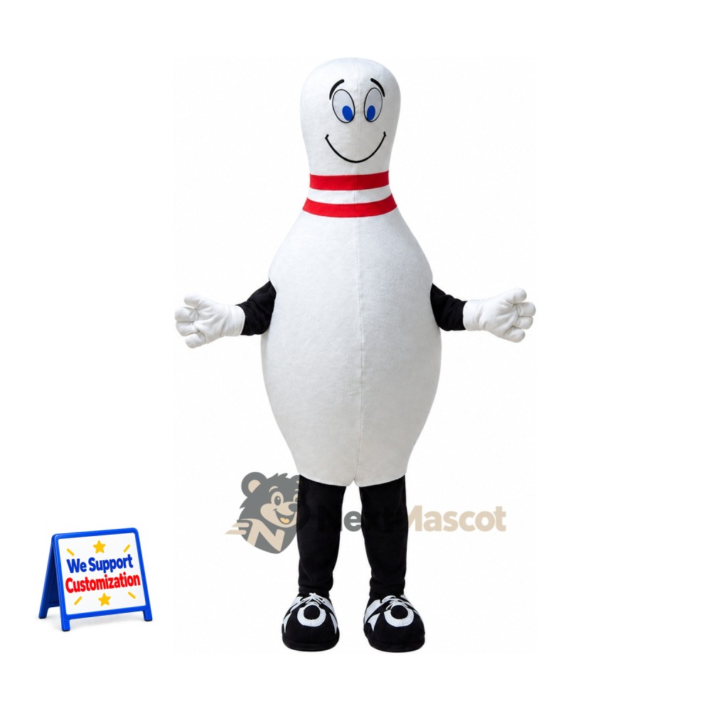 Bowling Pin Mascot Costume for Sports Days Bowling Pin Mascot Costume for Sports Days