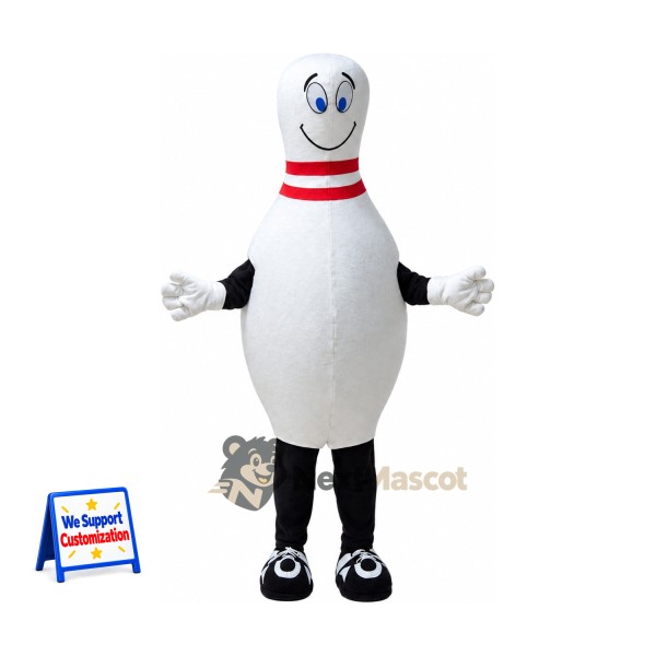 Bowling Pin Mascot Costume for Sports Days