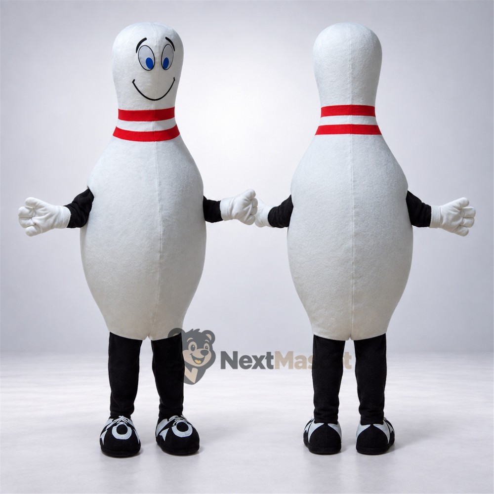 Bowling Pin Mascot Costume for Sports Days Bowling Pin Mascot Costume for Sports Days