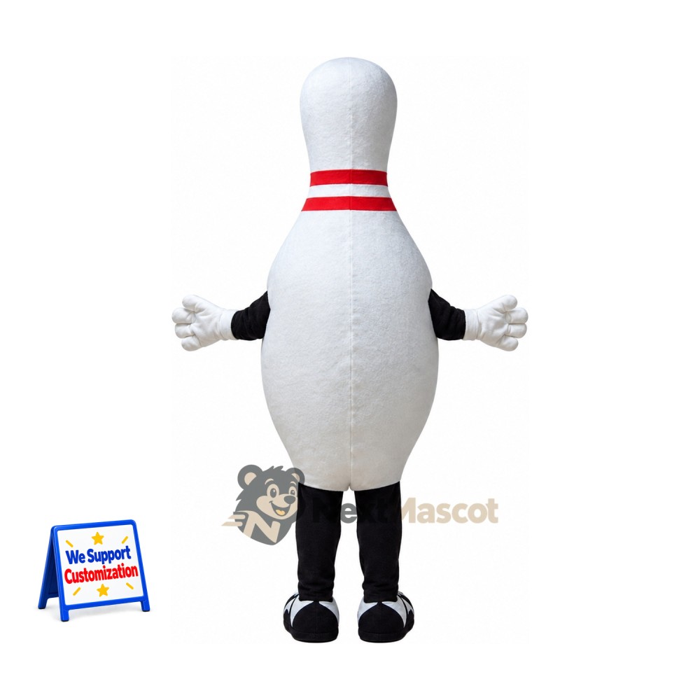 Bowling Pin Mascot Costume for Sports Days Bowling Pin Mascot Costume for Sports Days