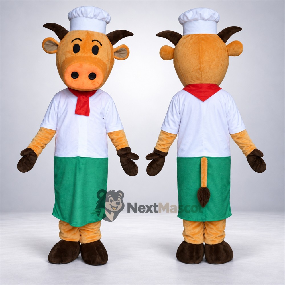 Cow Mascot Costume - Chef Style Cow Mascot Costume - Chef Style