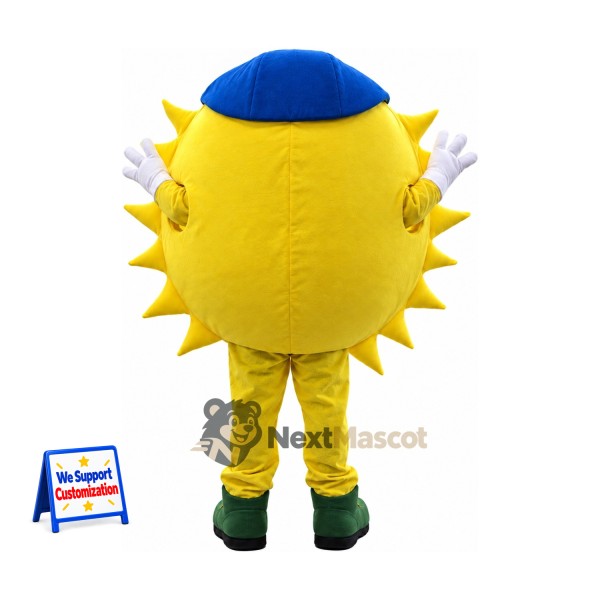 Sun Mascot Costume - Blue Cap for Parades
