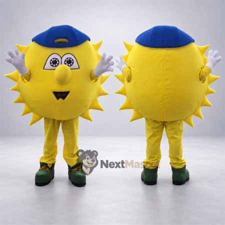 Sun Mascot Costume - Blue Cap for Parades Sun Mascot Costume - Blue Cap for Parades