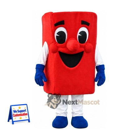 Book Mascot Costume - Red for Parades Book Mascot Costume - Red for Parades