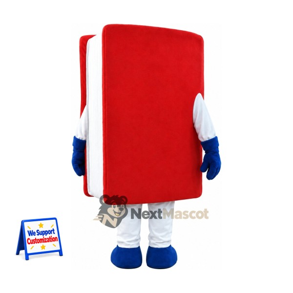 Book Mascot Costume - Red for Parades Book Mascot Costume - Red for Parades