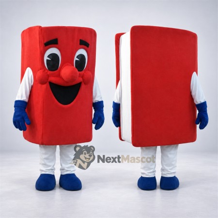 Book Mascot Costume - Red for Parades Book Mascot Costume - Red for Parades