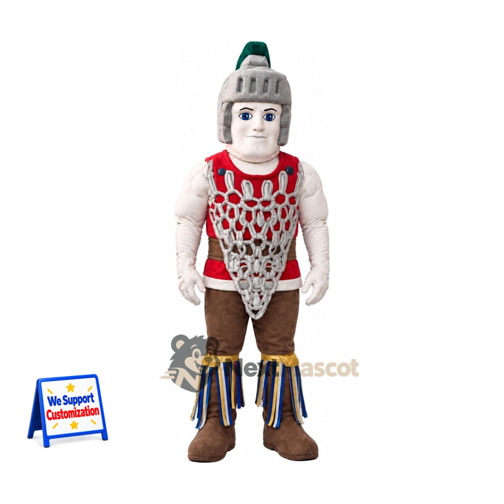 Armored Warrior Mascot Costume