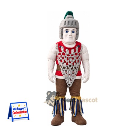 Armored Warrior Mascot Costume