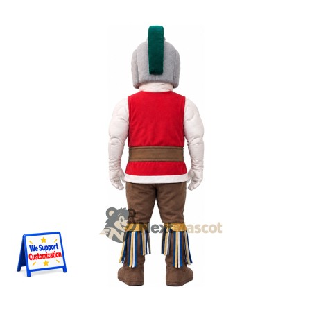 Armored Warrior Mascot Costume