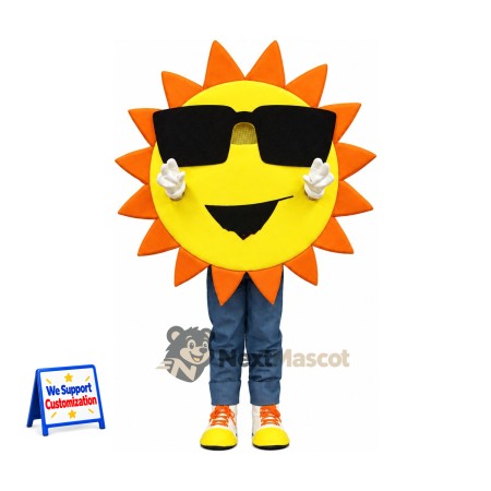 Sun Mascot Costume - Sunglasses for Fundraisers Sun Mascot Costume - Sunglasses for Fundraisers