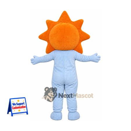 Sun Mascot Costume - Blue Outfit for Parades Sun Mascot Costume - Blue Outfit for Parades