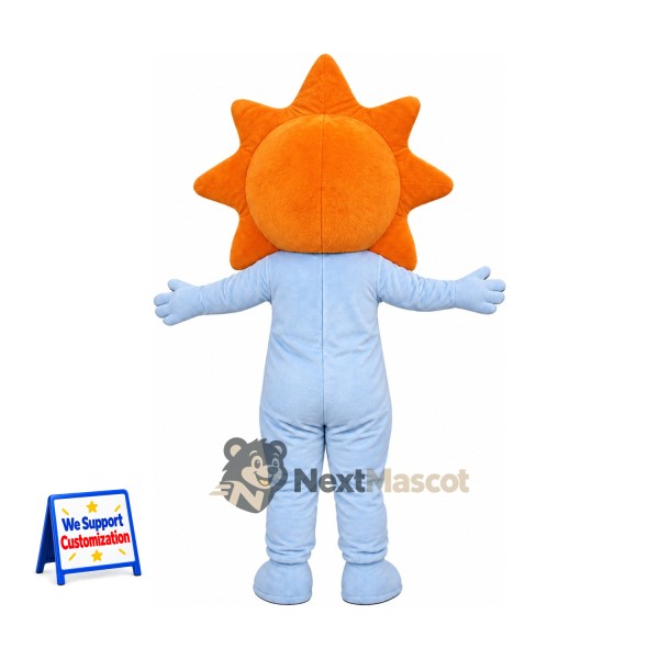 Sun Mascot Costume - Blue Outfit for Parades