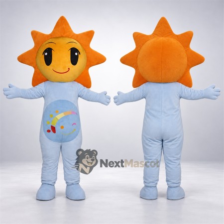 Sun Mascot Costume - Blue Outfit for Parades Sun Mascot Costume - Blue Outfit for Parades