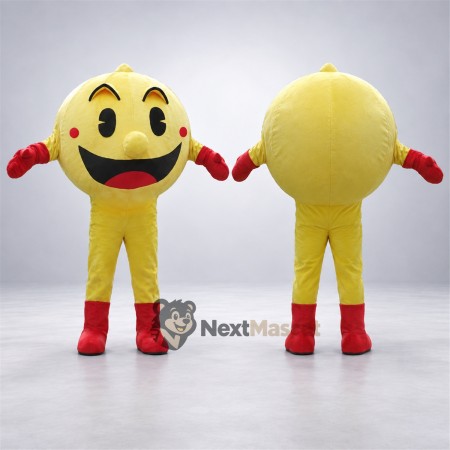 Character Mascot Costume - Yellow, Round for Parades Character Mascot Costume - Yellow, Round for Parades