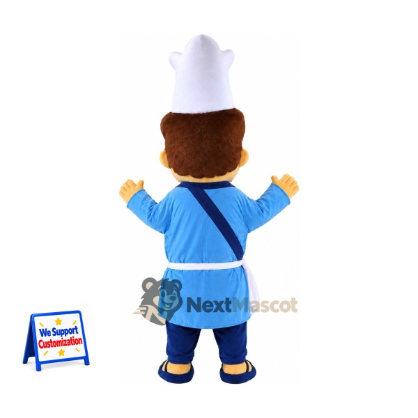 Chef Mascot Costume - Blue Outfit for School Events