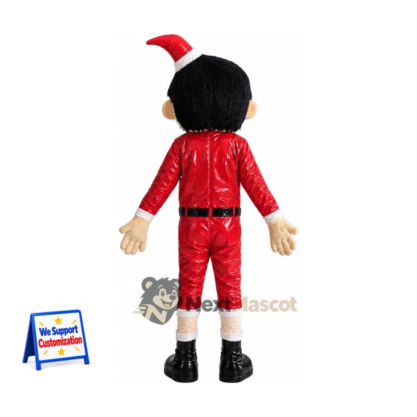 Christmas Elf Mascot Costume - Glasses for Christmas Events Christmas Elf Mascot Costume - Glasses for Christmas Events