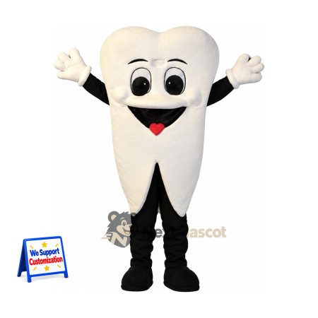 Tooth Mascot Costume for Carnivals Tooth Mascot Costume for Carnivals