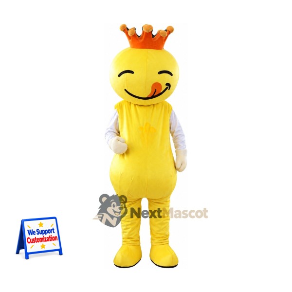 Character Mascot Costume - Yellow, Crown