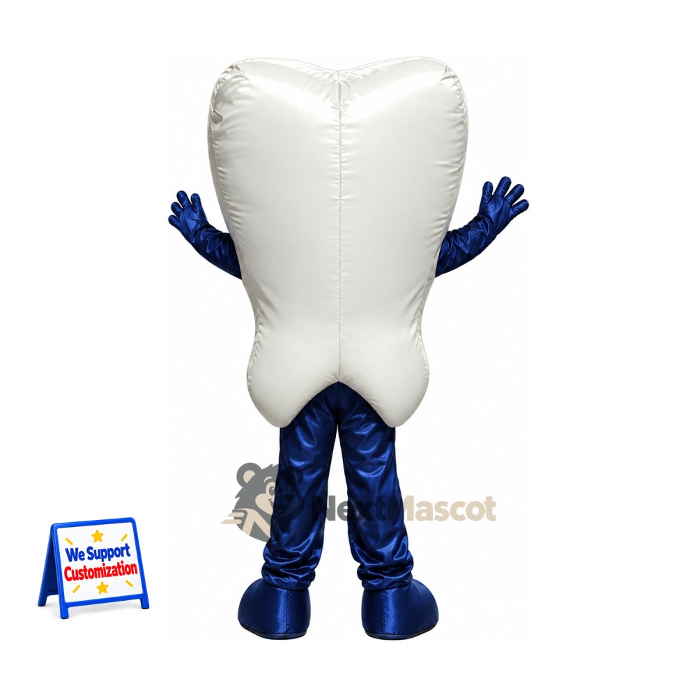 Tooth Mascot Costume - Blue Legs Tooth Mascot Costume - Blue Legs