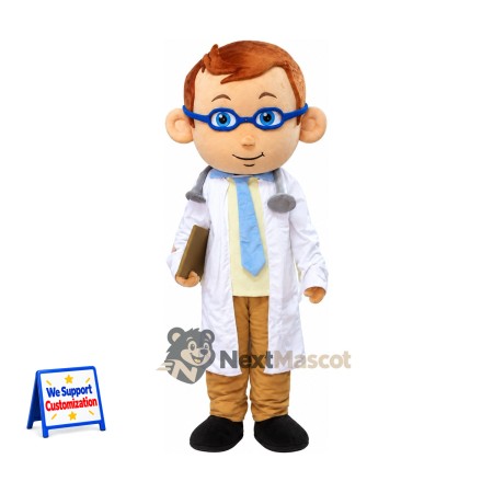 Doctor Mascot Costume - Glasses for School Spirit Doctor Mascot Costume - Glasses for School Spirit