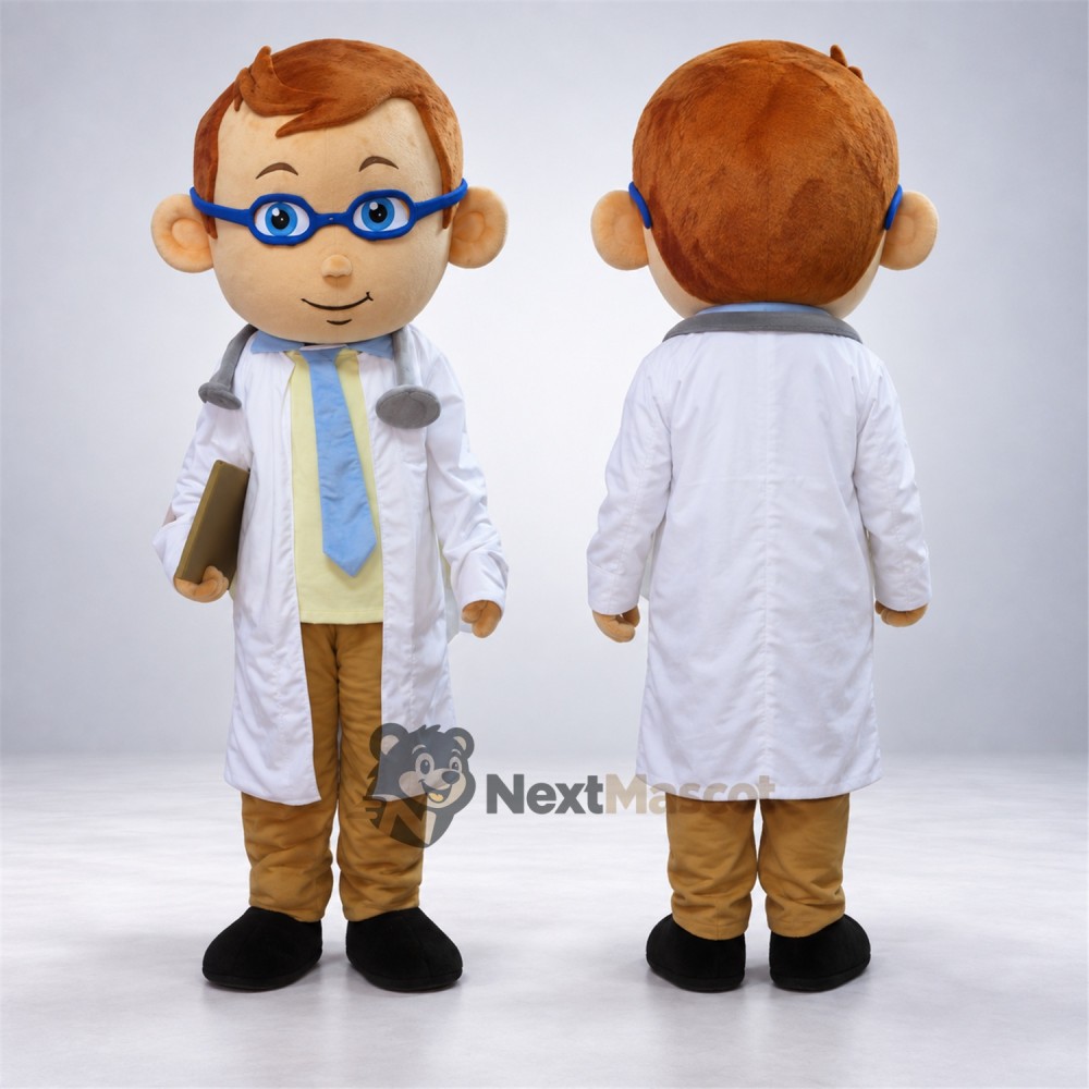 Doctor Mascot Costume - Glasses for School Spirit Doctor Mascot Costume - Glasses for School Spirit